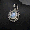 Sterling Silver Moonstone Pendant