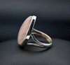 Sterling Silver Morganite Ring Size 8