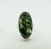 Sterling Silver Moss Agate Ring Size 5