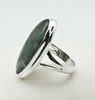 Sterling Silver Moss Agate Rings Size 7