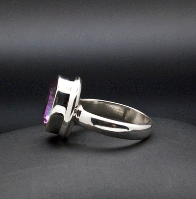 Sterling Silver Mystic Topaz Ring Size 5