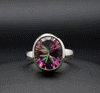 Sterling Silver Mystic Topaz Ring Size 5