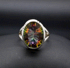 Sterling Silver Mystic Topaz Ring Size 7