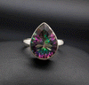 Sterling Silver Mystic Topaz Ring Size 7