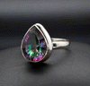 Sterling Silver Mystic Topaz Ring Size 11