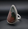 Sterling Silver Ocean Jasper Ring Size 9