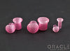 Single Flare Heart Front Bubblegum Cats Eye Plugs