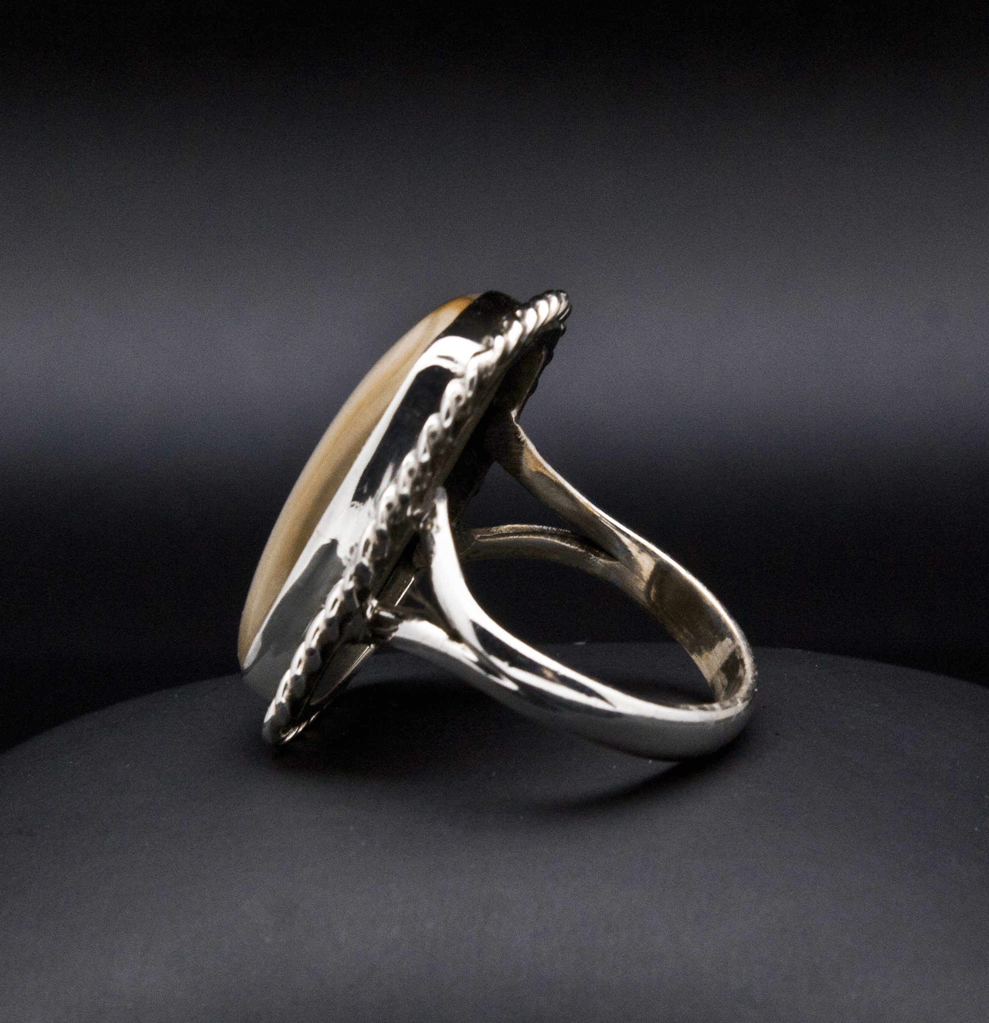 Sterling Silver Wildhorse Picture Jasper Ring Size 9