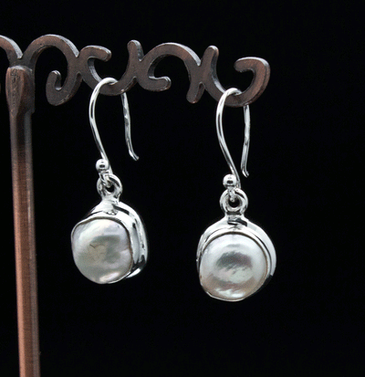 Sterling Silver Pearl Earrings