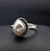 Sterling Silver Pearl Ring Size 5.5