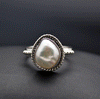 Sterling Silver Pearl Ring Size 5.5