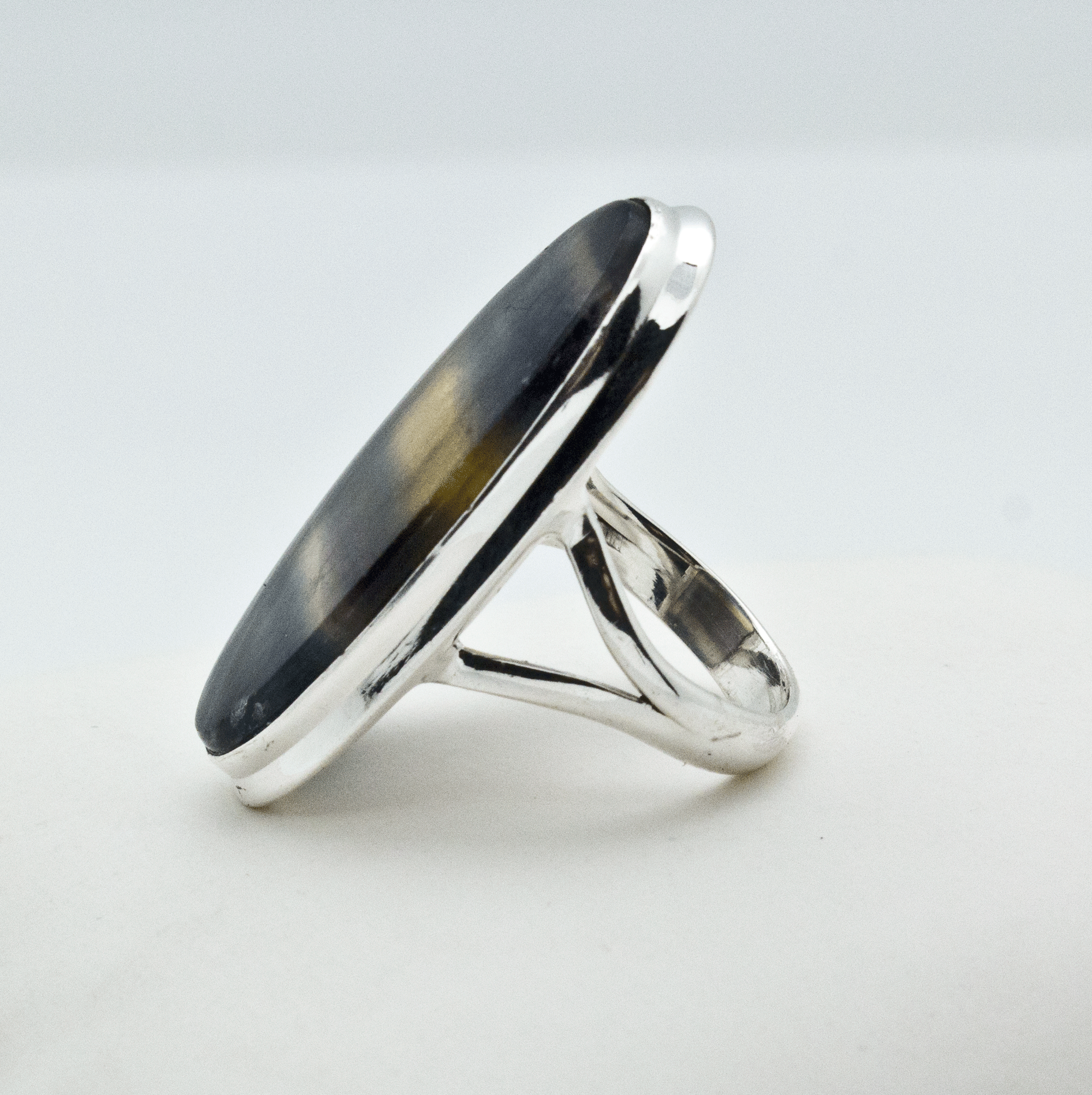 Sterling Silver Rainbow Fluorite Ring SIze 7