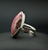 Sterling Silver Rhodochrosite Ring Size 6.5