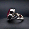 Sterling Silver Faceted Ruby Ring