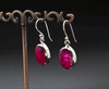 Sterling Silver Ruby Earrings