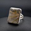 Sterling SIlver Rutilated Quartz Ring Size 9