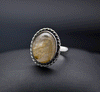 Sterling Silver Rutilated Quartz Ring Size 7