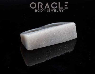 Druzy Agate Double Finger Ring Size 8.5 and 9.5