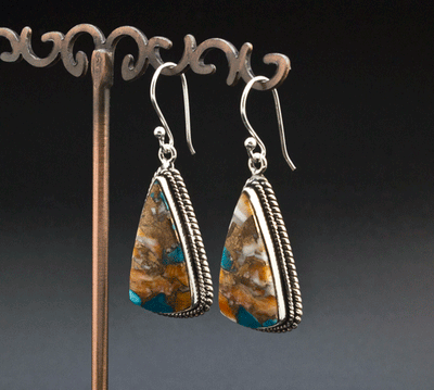 Sterling Silver Spiny Oyster Earrings
