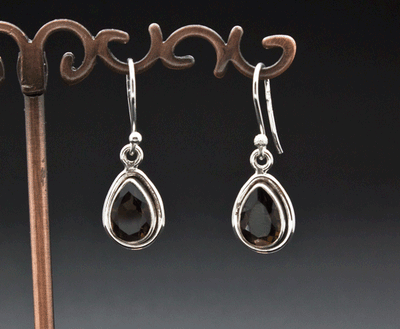 Sterling Silver Smoky Quartz Earrings