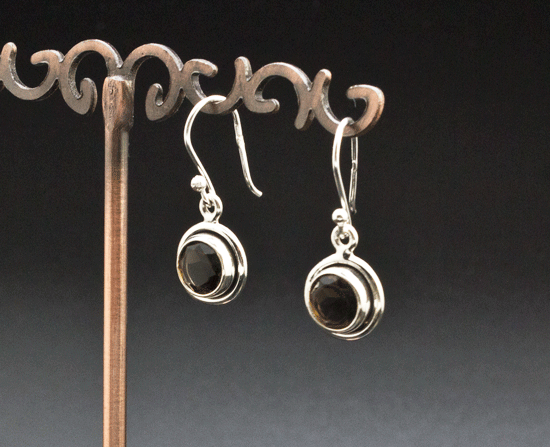 Sterling Silver Smoky Quartz Earrings