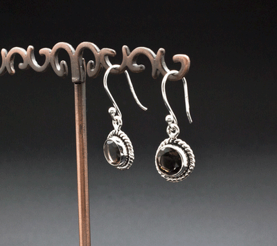 Sterling Silver Smoky Quartz Earrings
