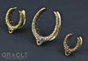 Brass Saddles with Nugget Texture and Tabs