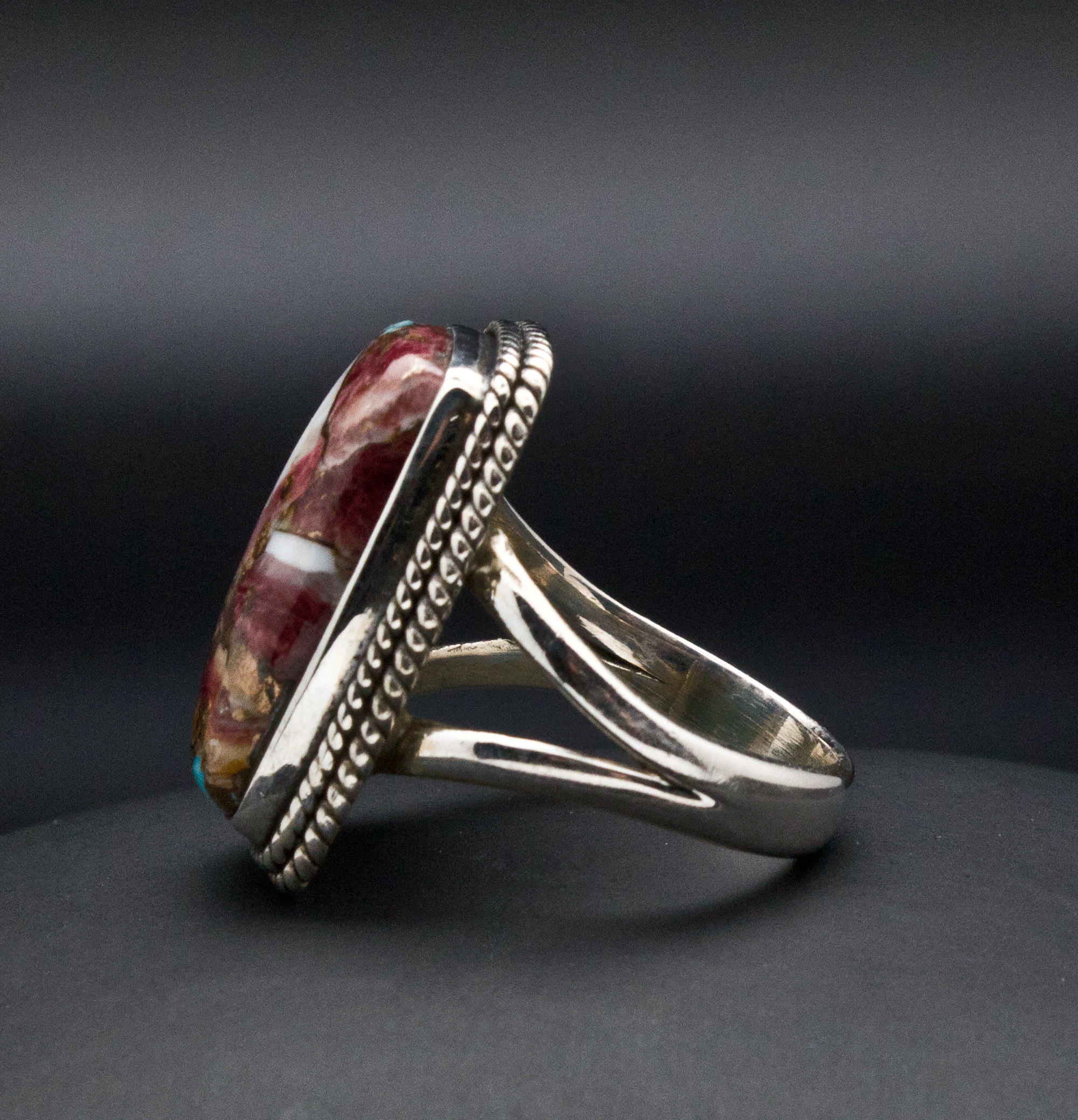 Sterling Silver Spiny Oyster Ring Size 7