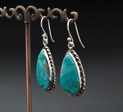 Sterling Silver Turquoise Earrings