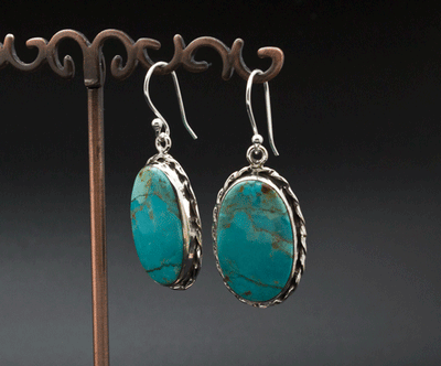 Sterling Silver Turquoise Earrings