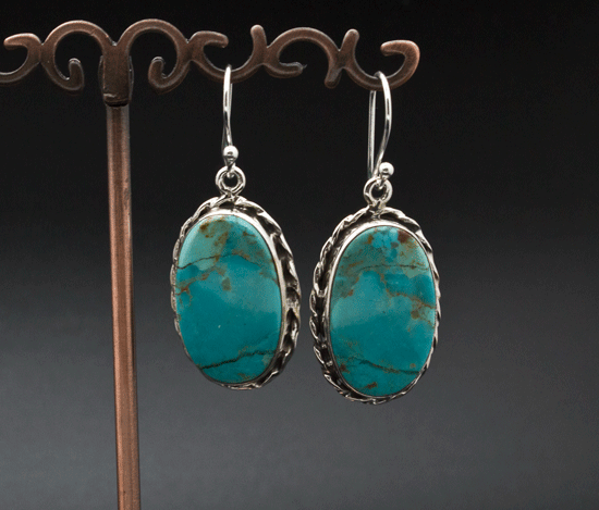 Sterling Silver Turquoise Earrings