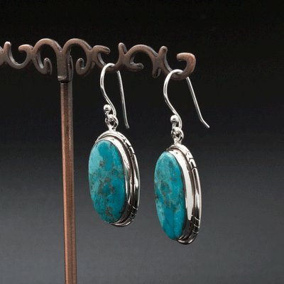 Sterling Silver Turquoise Earrings