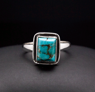 Sterling Silver Turquoise Ring Size 7