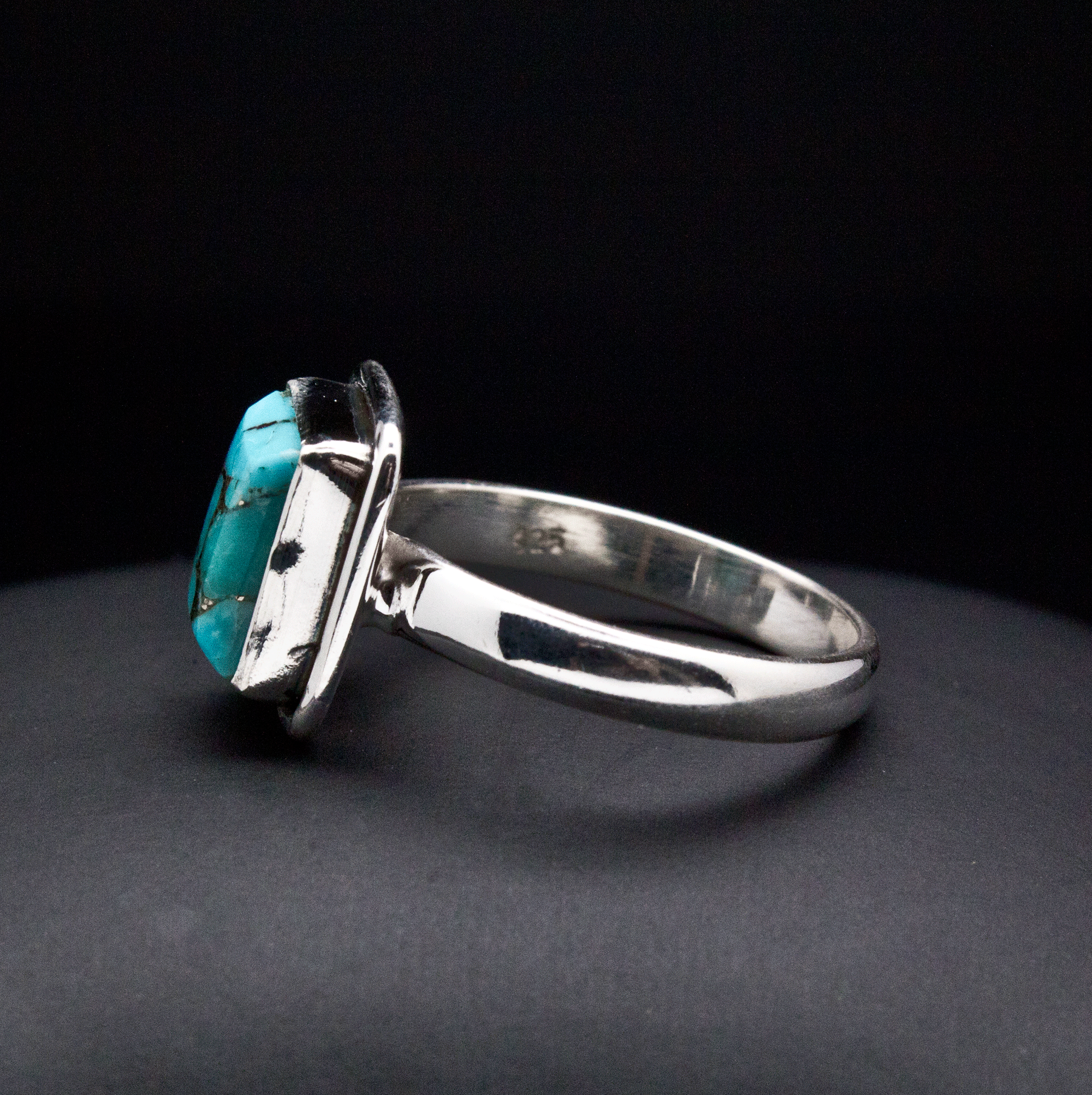 Sterling Silver Turquoise Ring Size 7