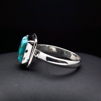Sterling Silver Turquoise Ring Size 7