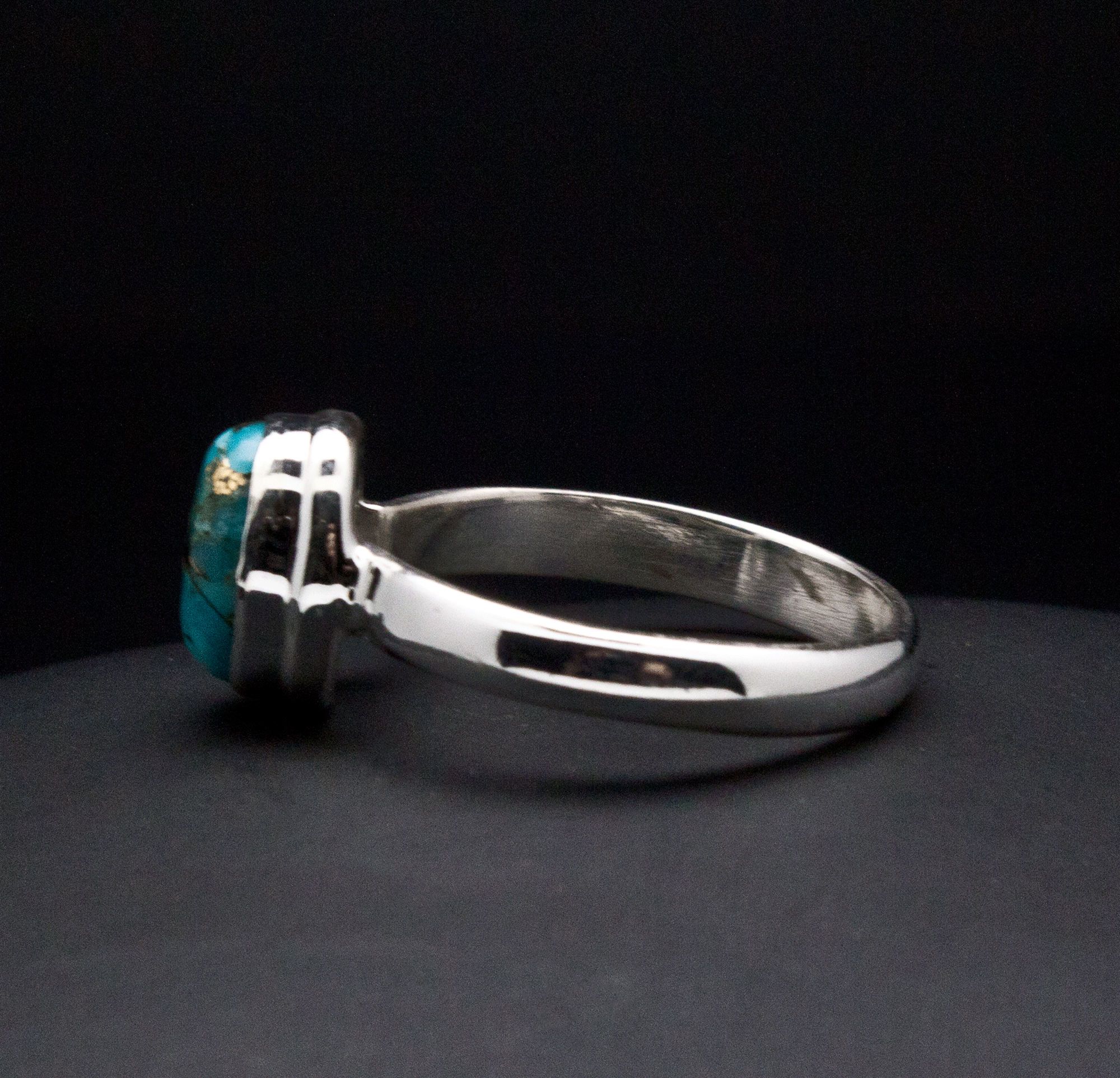 Sterling Silver Turquoise Ring Size 7