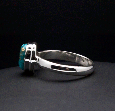 Sterling Silver Turquoise Ring Size 7