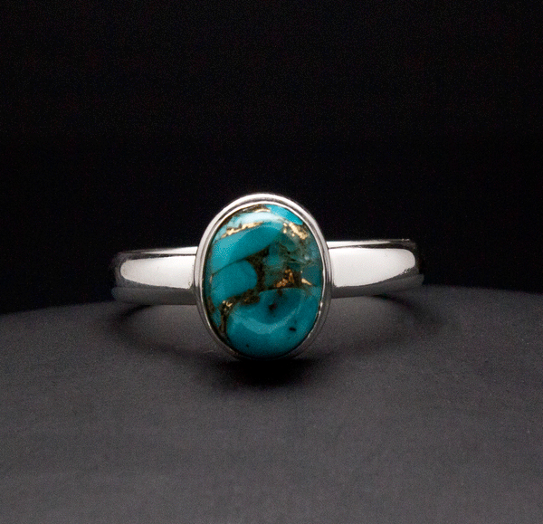 Sterling Silver Turquoise Ring Size 7