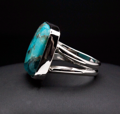 Sterling Silver Turquoise Ring Size 7