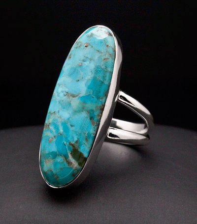 Sterling Silver Turquoise Ring Size 7
