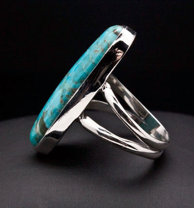 Sterling Silver Turquoise Ring Size 7