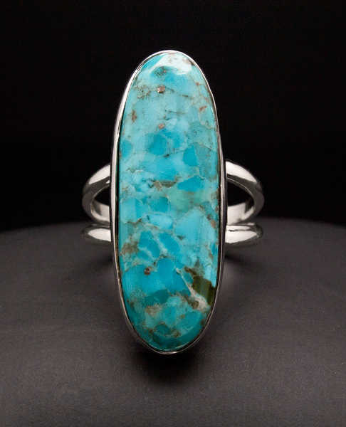 Sterling Silver Turquoise Ring Size 7