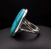 Sterling Silver Kingman Turquoise Ring Size 7