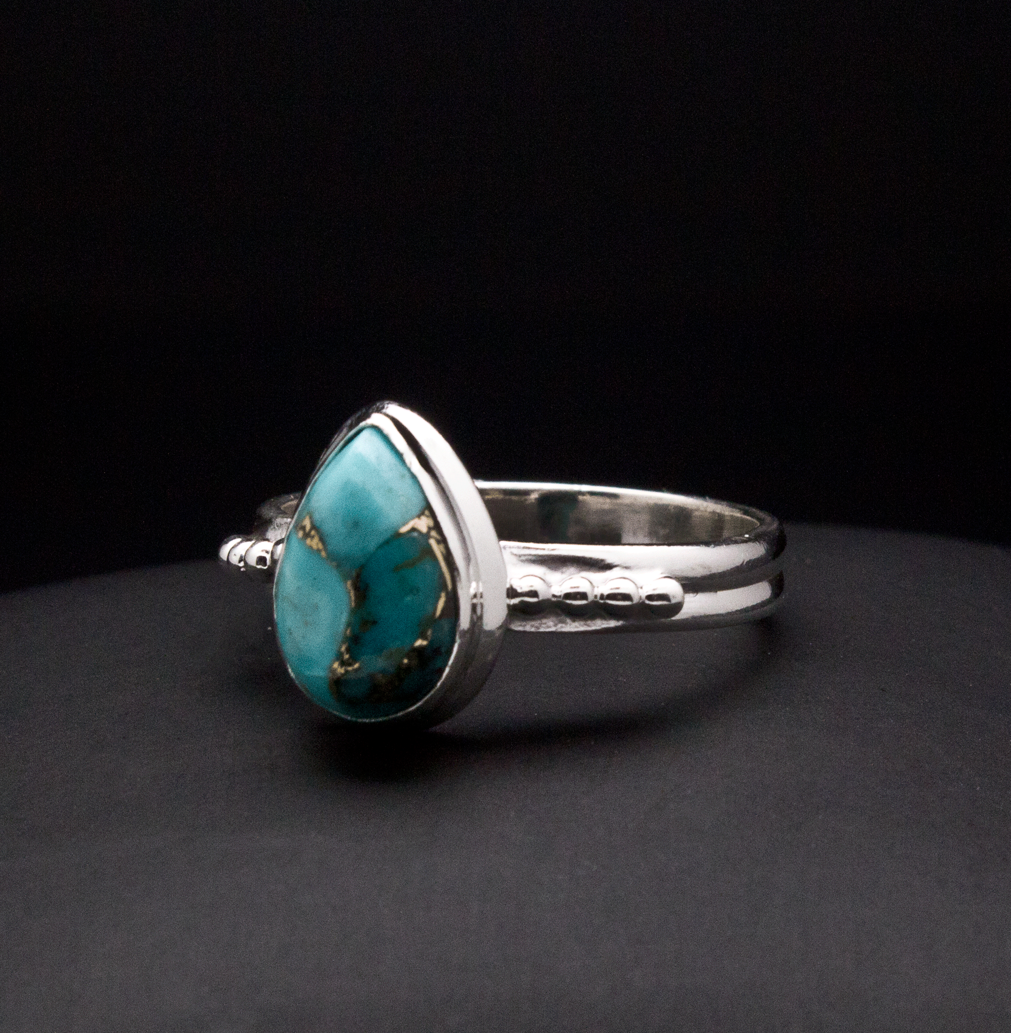 Sterling Silver Turquoise Ring Size 7