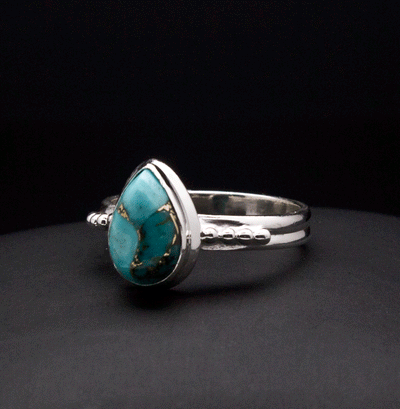 Sterling Silver Turquoise Ring Size 7