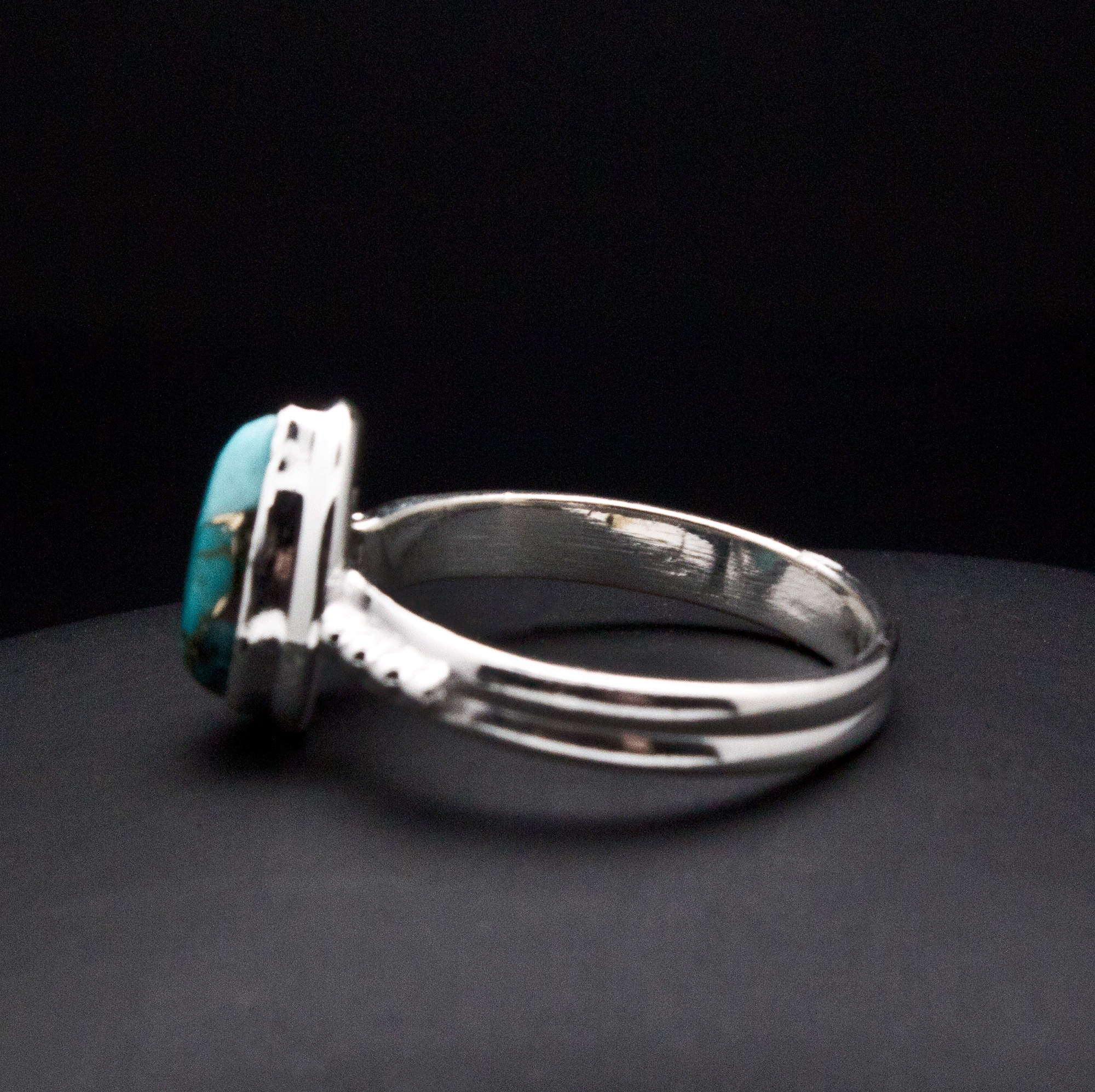 Sterling Silver Turquoise Ring Size 7