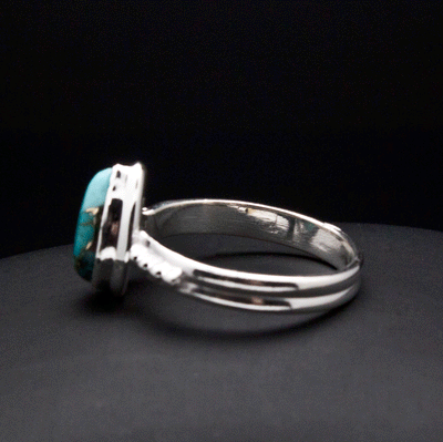 Sterling Silver Turquoise Ring Size 7