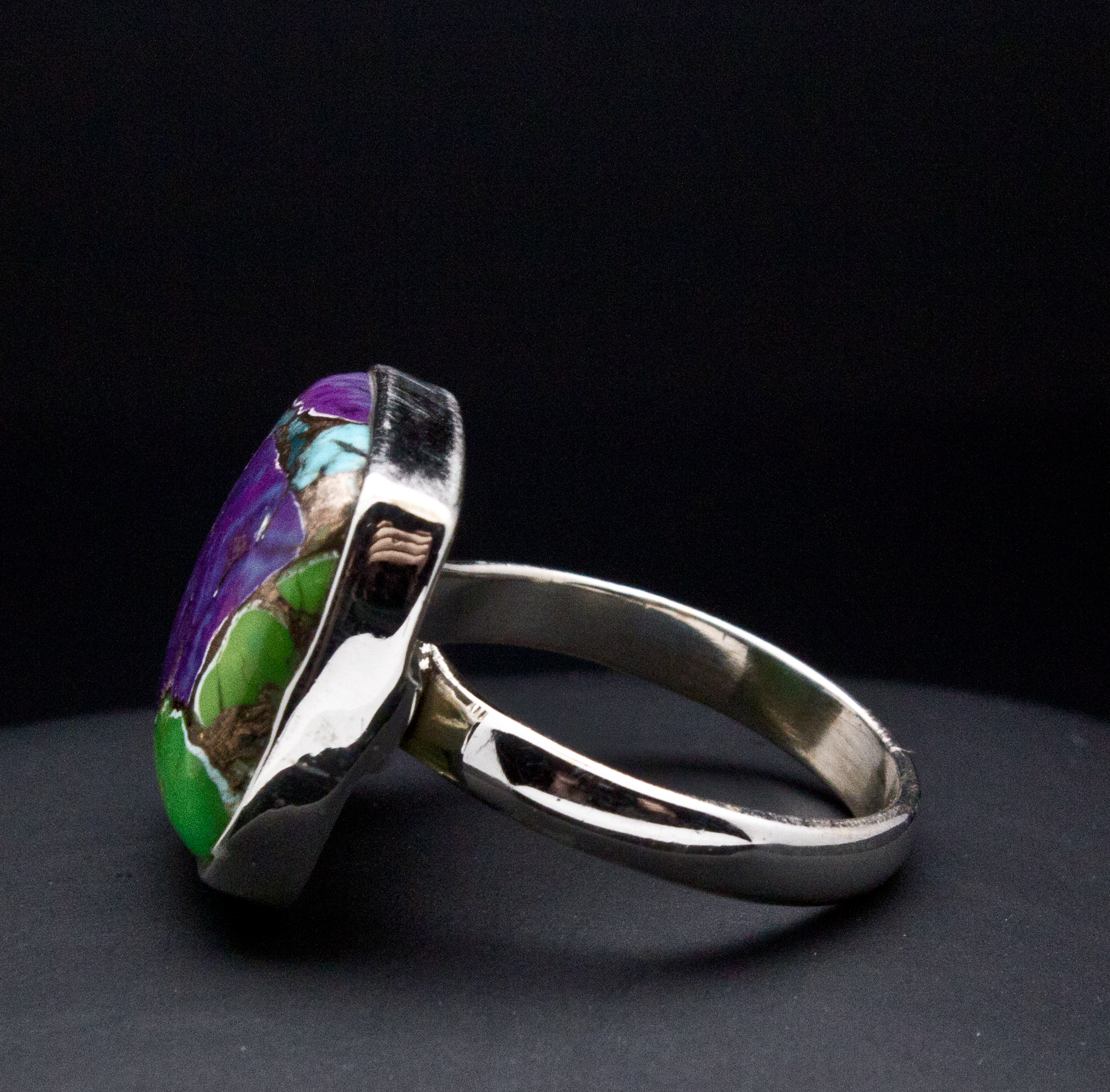Sterling Silver Multi Color Turquoise Ring SIze 7