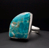 Sterling Silver Kingman Turquoise Ring SIze 9.5