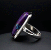 Sterling Silver Copper Purple Turquoise Ring SIze 6